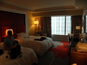 Our room at the largest Sheraton in the world.